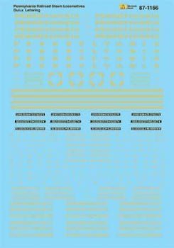 Microscale 87 - 1166 HO, Pennsylvania, Steam Locomotives, 1948 - 60 - House of Trains