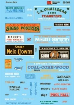 Microscale 87 - 165 HO, Structure Signs, Industrial - House of Trains