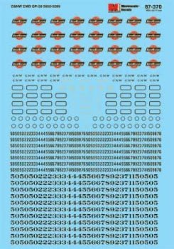 Microscale 87 - 370 HO, Chicago North Western, Diesels, GP50, 1989+ - House of Trains