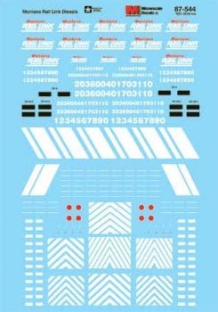 Microscale 87 - 544 HO, Montana Rail Link, Diesels, 1988+ - House of Trains