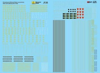 Microscale 87 - 66 HO, Pennsylvania, Steam Loco, Gold Lettering - House of Trains