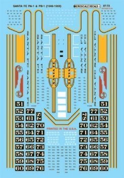 Microscale 87-72 HO, Santa Fe, Alco PA-1 / PB-1 Diesels, 1946-1969 - House of Trains