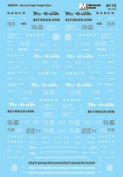 Microscale 87 - 73 HO, Rio Grande, Freight Cars, 1930+ - House of Trains