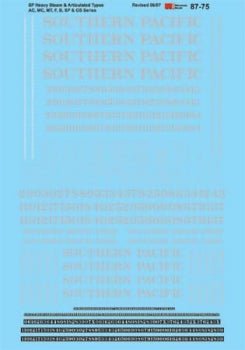 Microscale 87 - 75 HO, Southern Pacific, Steam Locomotives - Heavy - House of Trains