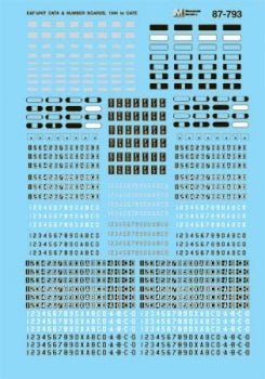 Microscale 87-793 HO, Data, EMD F and E-Unit, 1939+ - House of Trains