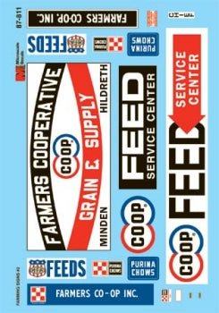 Microscale 87 - 811 HO, Structure Signs, Grain Elevators, Feed Stores - House of Trains