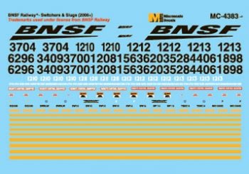 Microscale MC-4383 HO, BNSF Switchers and Slugs - House of Trains