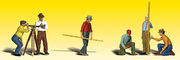Woodland Scenics Accents 2175 N Surveyors, 7 Pieces