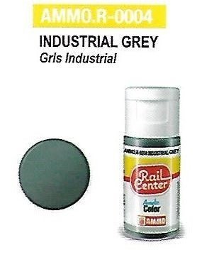Rail Center Paint R - 0004, Industrial Grey, 15ml bottle, Acrylic Paint - House of Trains