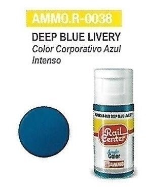 Rail Center Paint R - 0038, Deep Blue Livery, 15ml bottle, Acrylic Paint - House of Trains