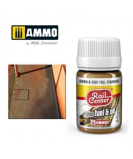 Rail Center Paint R - 2207, Nature Effects, Fuel Staining, 35ml bottle, Enamel Paint - House of Trains