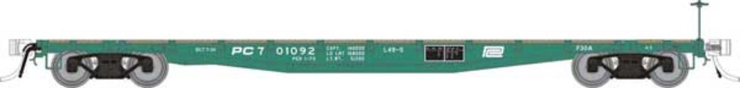 Rapido 138014A HO, F30A 50' Flat Car, PC, 701968 - House of Trains