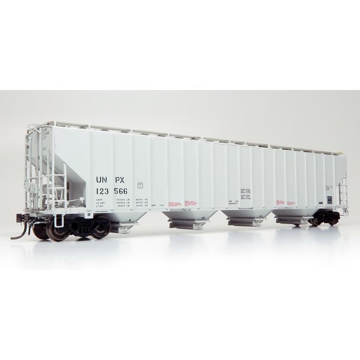 Rapido 157007 - 3 HO, Procor 5720 Covered Hopper, No Logo, UNPX, 123521 - House of Trains