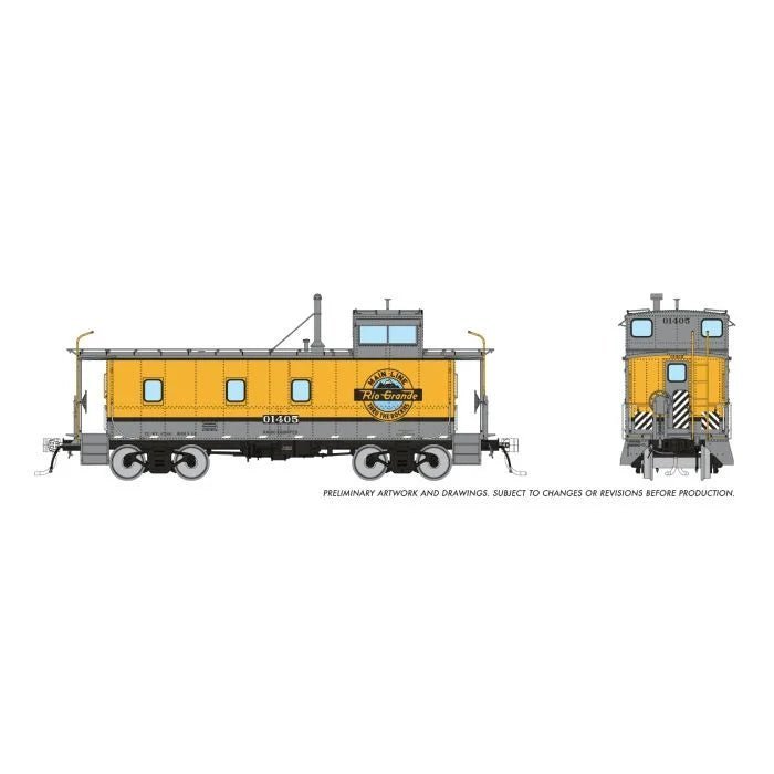 Rapido 225016 HO, DRGW Steel Riveted Caboose, Rio Grande, 01415 - House of Trains