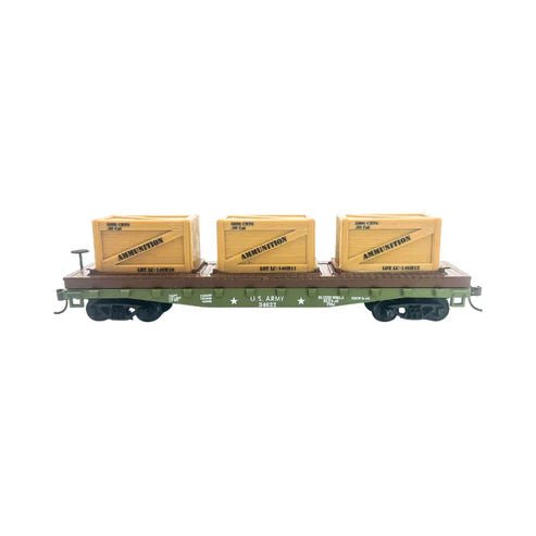 Rock Island Hobby 32211 HO, 40' Flat Car, Load, US Army, 34622 - House of Trains
