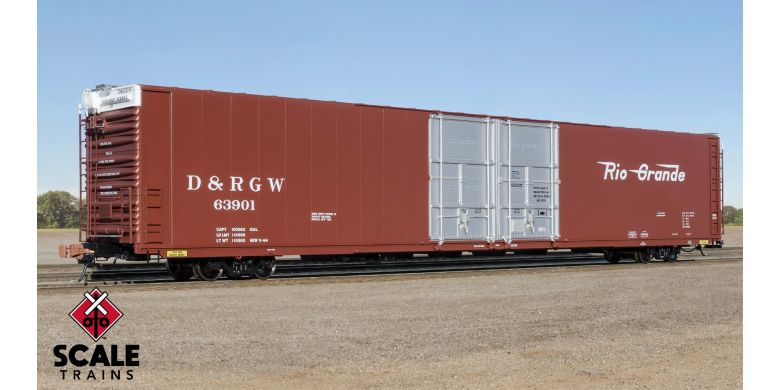 Scale Trains 39062 HO, 86' Auto Parts Box Car, DRGW, 63912 - House of Trains