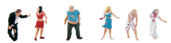 SceneMaster 949 - 6080 HO Zombies, 6 Pieces - House of Trains