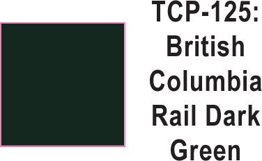 Tru Color TCP - 125 British Columbia Rail Dark Green Paint 1 ounce - House of Trains