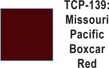 Tru Color TCP - 139 Missouri Pacific Boxcar Red, Paint (1 Ounce) - House of Trains