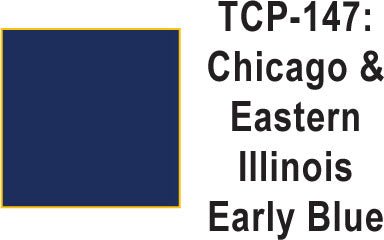 Tru Color TCP - 147 Chicago and Eastern Illinois Early Blue 1 Fluid Ounce - House of Trains
