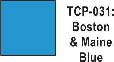 Tru Color TCP - 31 Boston and Maine Blue Paint 1 ounce - House of Trains