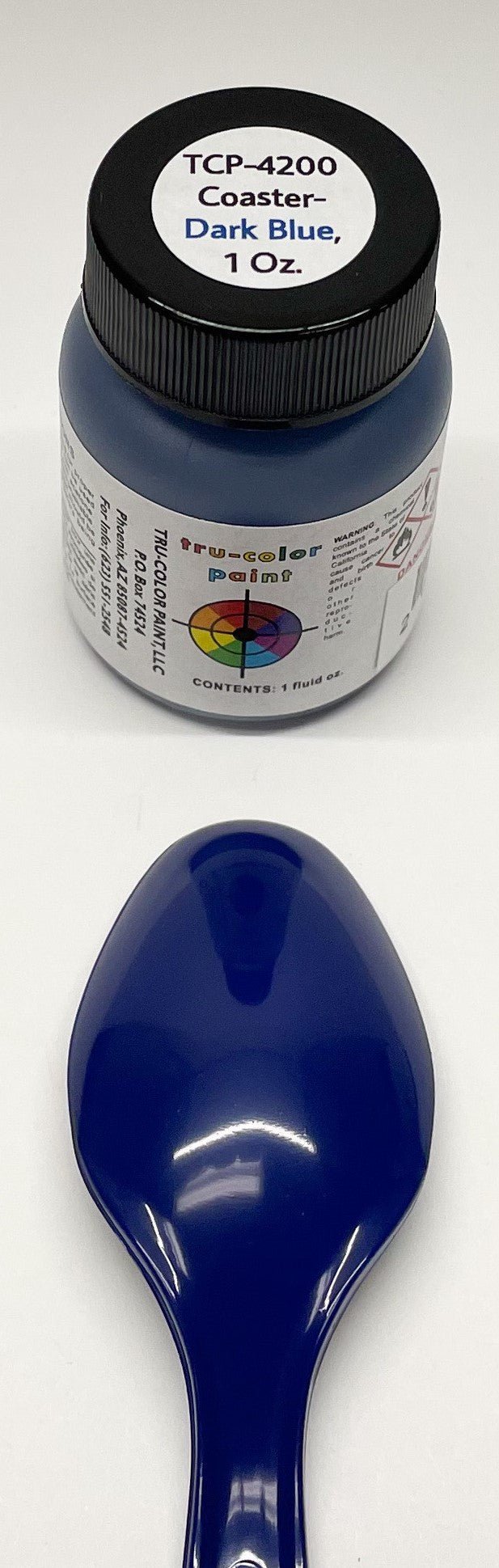 Tru Color TCP - 4200 Matte Coaster, Dark Blue, Paint 1 ounce - House of Trains