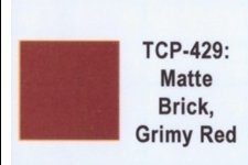 Tru Color TCP - 429 Matte Grimy Red Brick, Paint 1 ounce - House of Trains