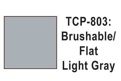 Tru Color TCP - 803 Flat Light Gray Paint 1 Fluid Ounce - House of Trains