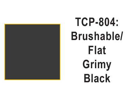 Tru Color TCP - 804 Flat Grimy Black Paint 1 Fluid Ounce - House of Trains