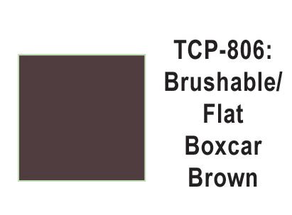 Tru Color TCP - 806 Flat Brown Paint 1 Fluid Ounce - House of Trains