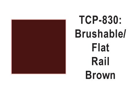 Tru Color TCP - 830 Flat Rail Brown Paint 1 Fluid Ounce - House of Trains