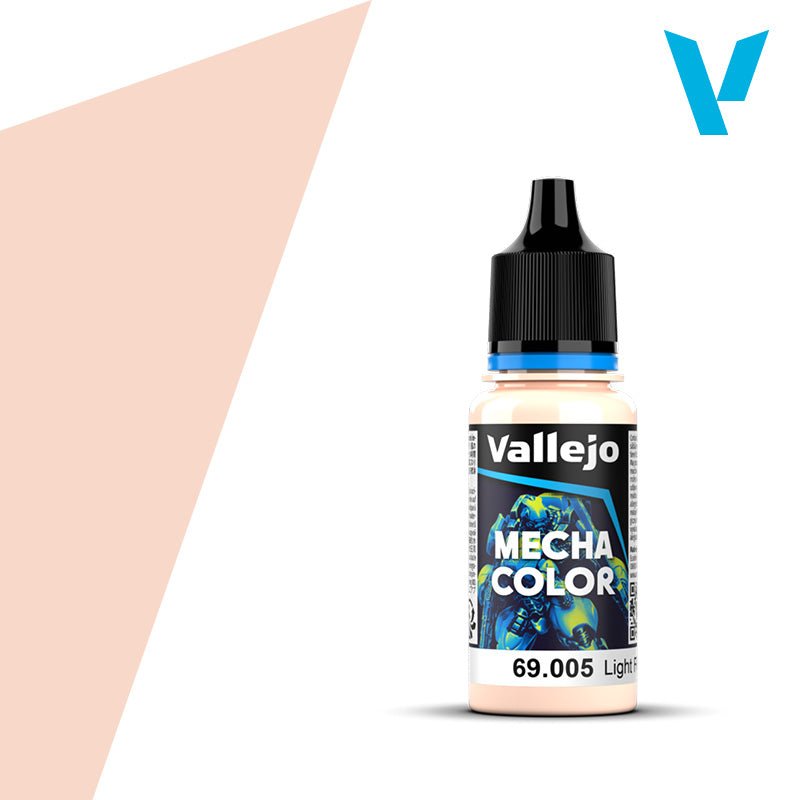 Vallejo 69.005 Mecha Color, Light Flesh Paint, 0.6 fl oz, 18ml. - House of Trains