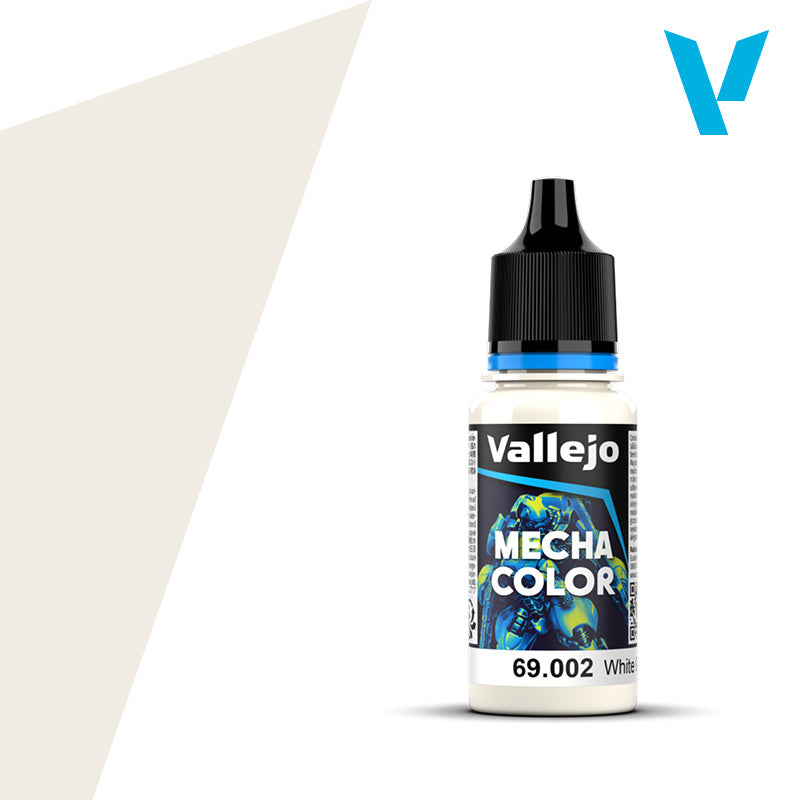 Vallejo 69.002 Mecha Color, White Grey Paint, 0.6 fl oz, 18ml.
