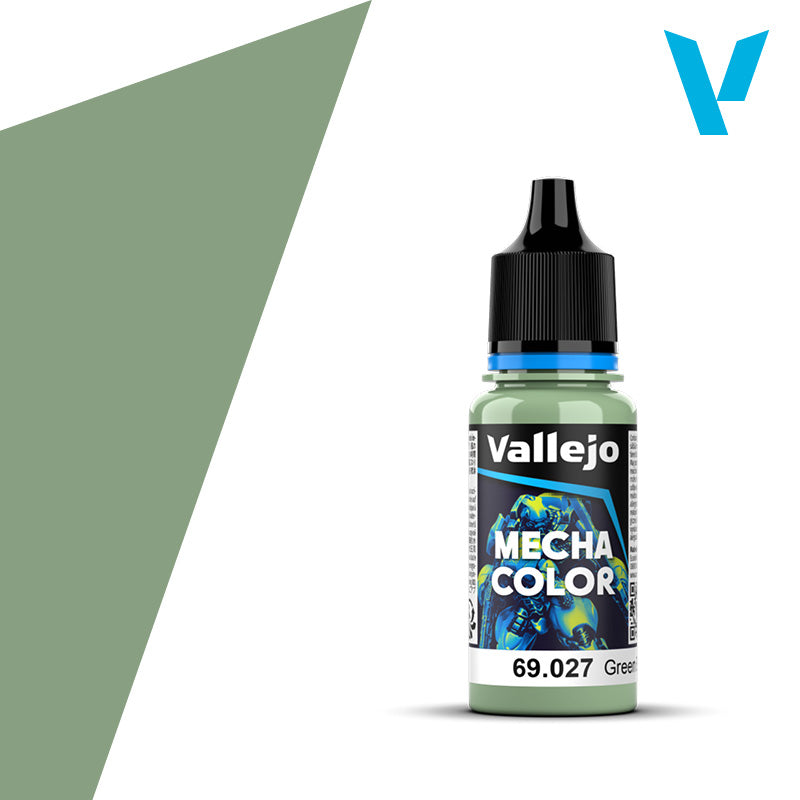 Vallejo 69.027 Mecha Color, Green Blue Paint, 0.6 fl oz, 18ml.