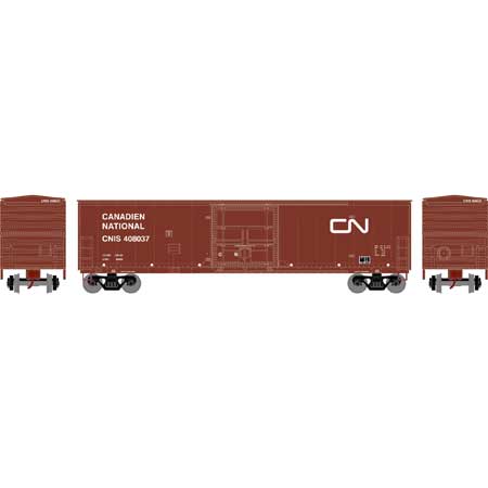 Athearn 71037 HO, 50' Superior Plug Door Box Car, Canadian National, CNIS, 408037