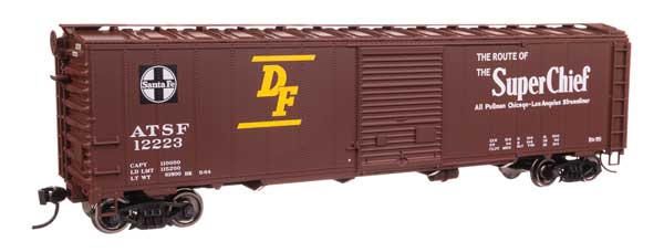 Walthers 910 - 46502 HO, 50' AAR Single Door Boxcar, ATSF 12223 - House of Trains