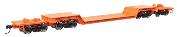 Walthers 910 - 50225 HO, 81' 8 - Axle Depressed Center Flat Car, ATSF 90011 - House of Trains