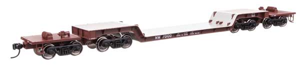 Walthers 910 - 50231 HO, 81' 8 - Axle Depressed Center Flat Car, NW 70100 - House of Trains