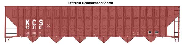 Walthers 910 - 56348 HO, 73' Wood Chip Hopper, KCS 503908 - House of Trains