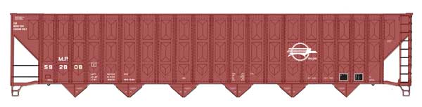 Walthers 910 - 56354 HO, 73' Wood Chip Hopper, MP, 592808 - House of Trains