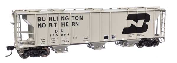 Walthers 910 - 7043 HO, 50' PS - 2 2893 Covered Hopper, BN, 435096 - House of Trains