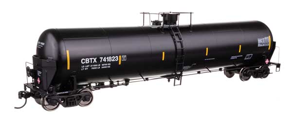 Walthers 920 - 100763 HO, 55' Trinity Modified 30K Tank Car, CBTX 741823 - House of Trains