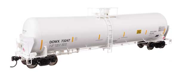 Walthers 920 - 100769 HO, 55' Trinity Modified 30K Tank Car, DOWX 73247 - House of Trains