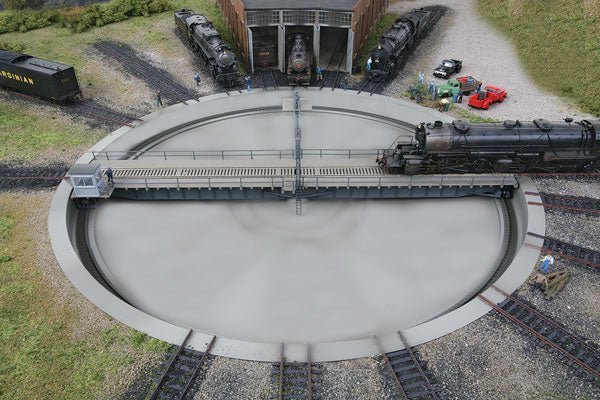 Walthers 933 - 2859 HO 130' Turntable, Motorized, for use with DC or DCC - House of Trains