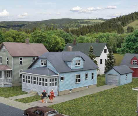 Walthers 933 - 3889 N American Bungalow House, Kit, - House of Trains