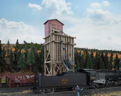 Walthers 933-4202 HO, Small Wooden Coaling Station, Five Colors and Clear Plastic - House of Trains
