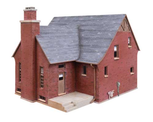 Walthers 933 - 4250 HO Cornerstone, Tudor House, Plastic Model Kit - House of Trains