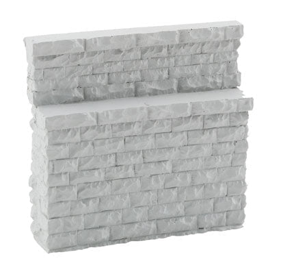 Walthers 933 - 4585 HO, Cornerstone Single - Track Railroad Bridge Abutment - Low - Resin Casting - Approximate dimensions: 3 - 1/8 x 3/4 x 3" 7.9 x 1.9 x 7.6cm - House of Trains