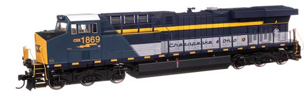 Walthers Mainline 910 - 10226 HO, GE ES44AC Evolution Series, GEVO, Diesel Locomotive, DCC READY, CSX Heritage Chesapeake and Ohio, CSX 1869 - House of Trains