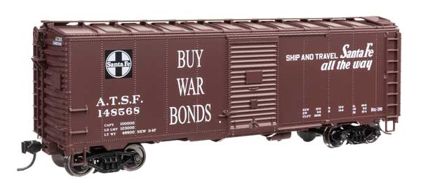 Walthers Mainline 910-2743 HO, 40' Box Car, ATSF 148568 - House of Trains